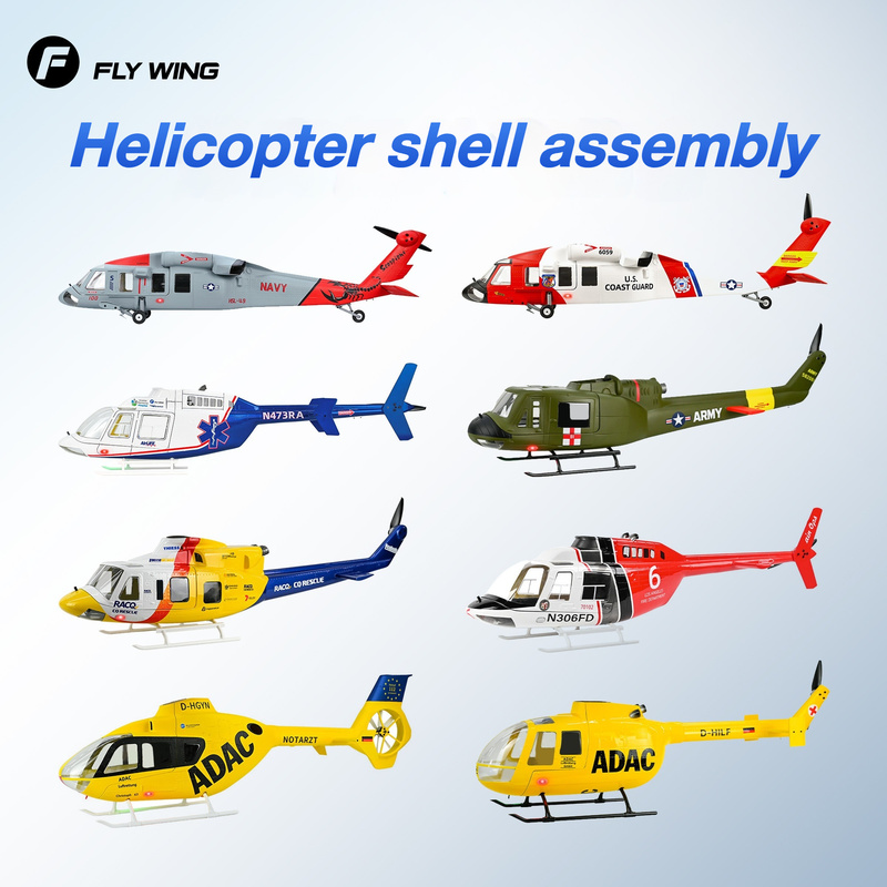Rc Helicopter Large - Радиоуправляемый вертолет FLYWING Class 470 Black